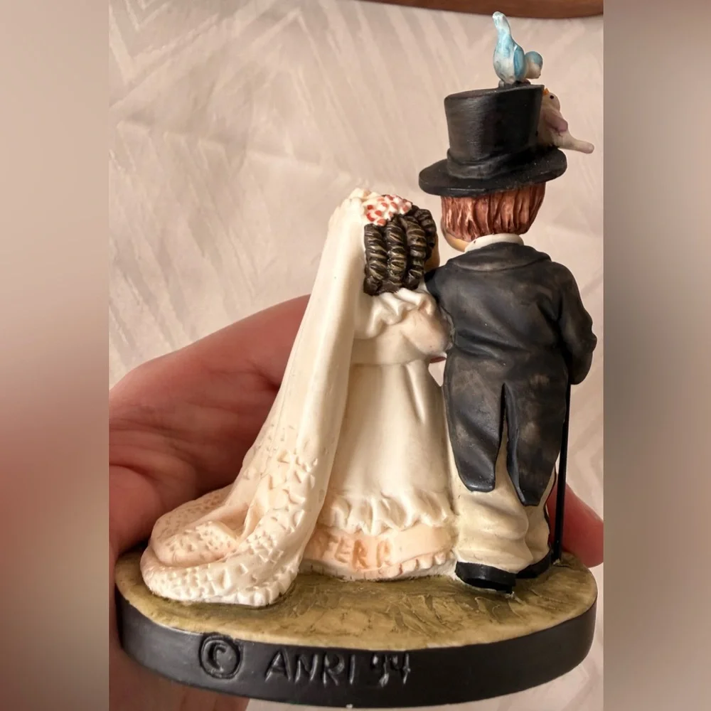 New ANRI Toriart Juan Ferrandiz Bride and Groom Cake Topper Figurine Wedding